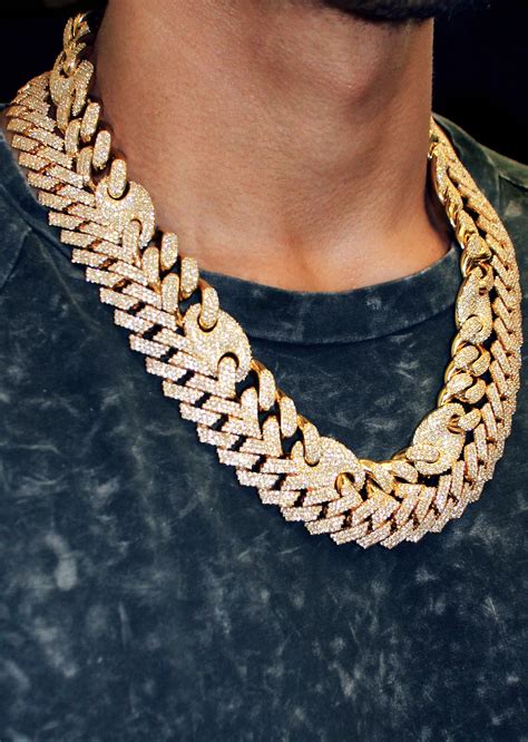 diamond gucci link chain|diamond gucci puff cuban chain.